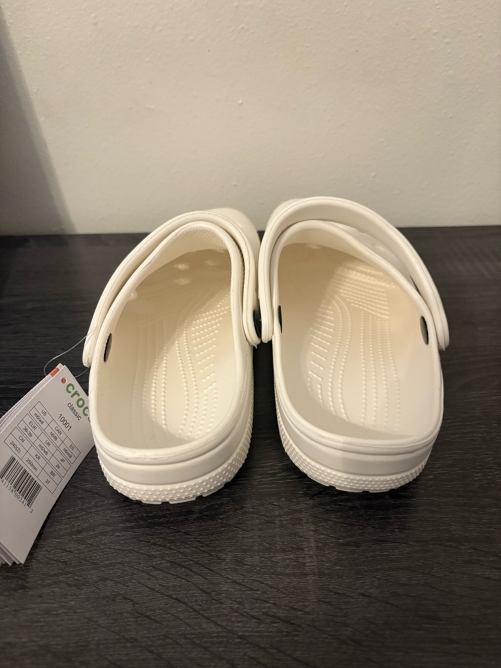 NWT White Crocs | W8, M6 - Picture 3 of 6